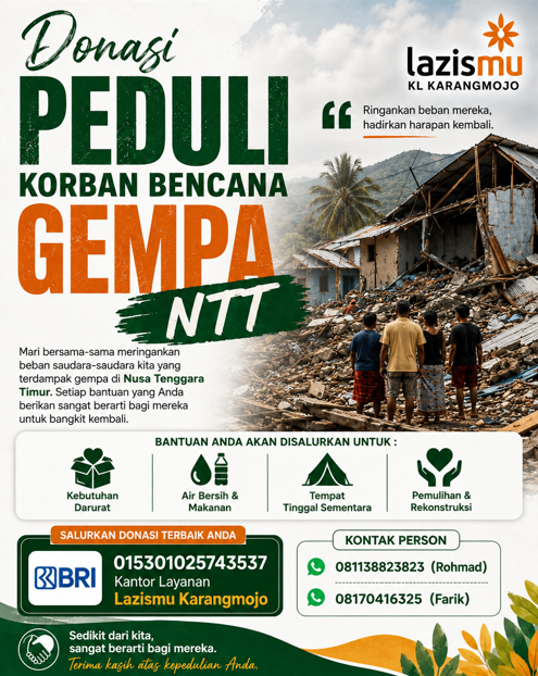 Donasi Peduli Gempa NTT